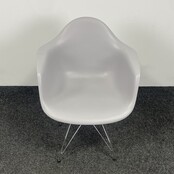 Lichtgrijze Kuipstoel - Chroom Onderstel