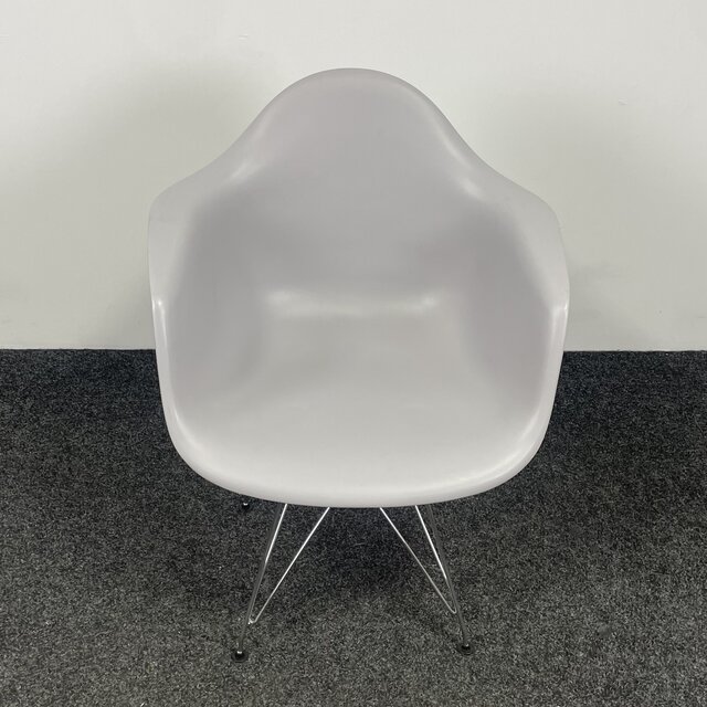 Lichtgrijze Kuipstoel - Chroom Onderstel