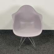 Pastellila Kuipstoel - Chroom Onderstel