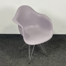 Pastellila Kuipstoel - Chroom Onderstel