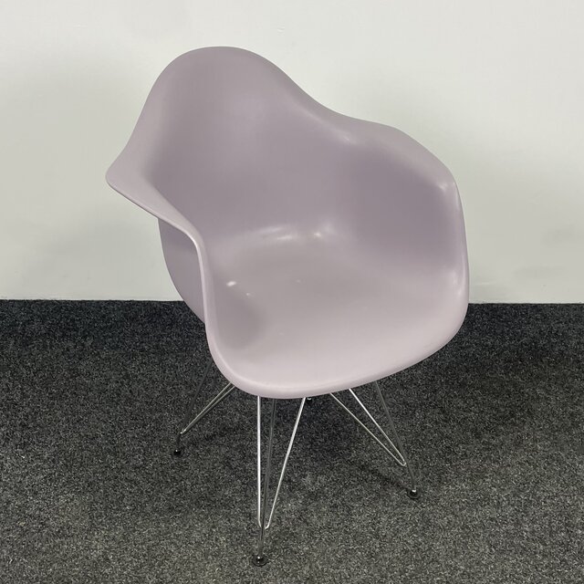 Pastellila Kuipstoel - Chroom Onderstel