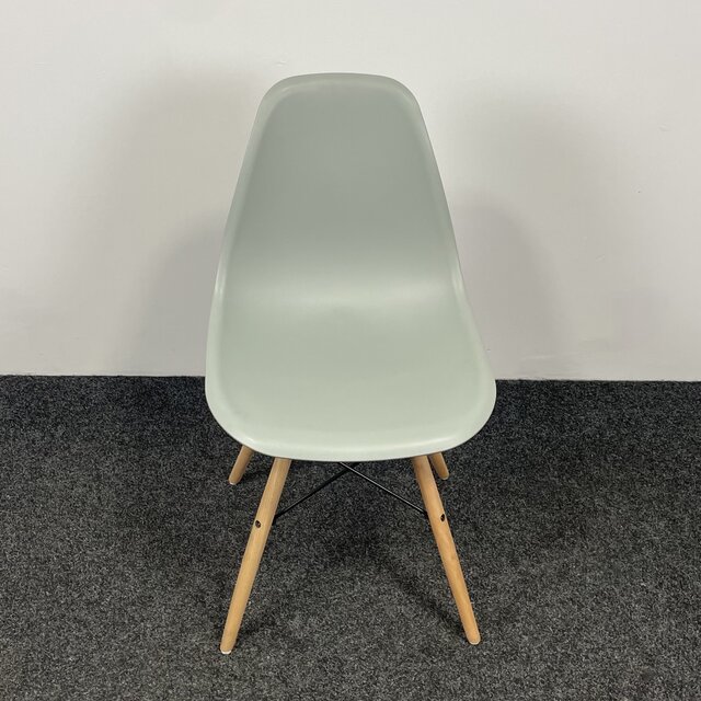 Kantinestoel Lichtgrijs - Houten Onderstel