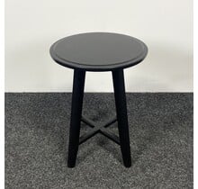Houten Bijzettafel - Zwart | Ø 35 cm