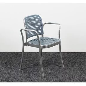 DePadova Silver Stoel - Blauw / Chroom