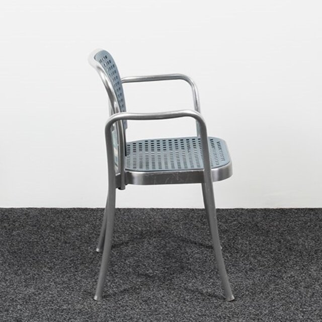 DePadova Silver Stoel - Blauw / Chroom DePadova Silver Stoel - Blauw / Chroom