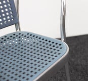 DePadova Silver Stoel - Blauw / Chroom DePadova Silver Stoel - Blauw / Chroom