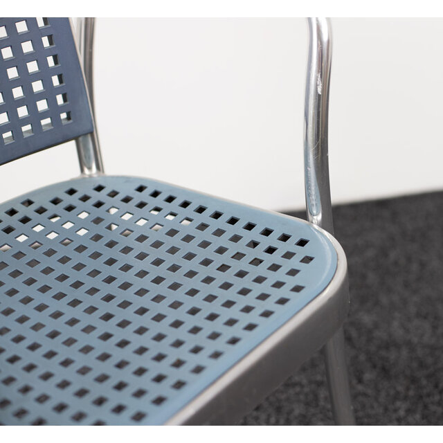 DePadova Silver Stoel - Blauw / Chroom DePadova Silver Stoel - Blauw / Chroom