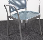 DePadova Silver Stoel - Blauw / Chroom DePadova Silver Stoel - Blauw / Chroom