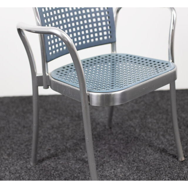 DePadova Silver Stoel - Blauw / Chroom DePadova Silver Stoel - Blauw / Chroom