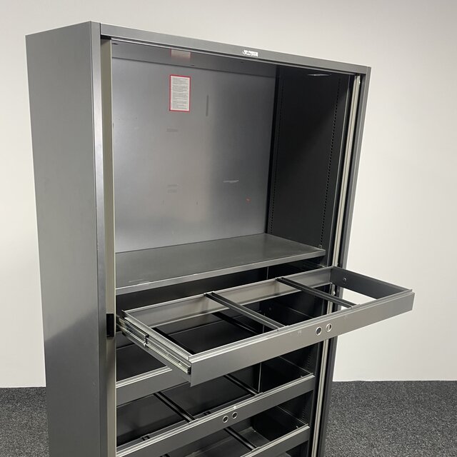 Gispen Archiefkast - Antraciet | 194  x 120,5 x 47cm