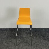 Oranje Barkruk - Houten Zitting