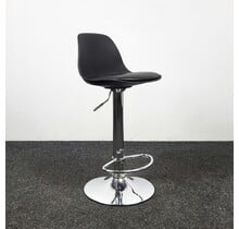 Draaibare Barkruk - Zwarte Kuipzitting