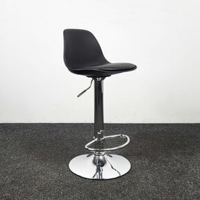 Draaibare Barkruk - Zwarte Kuipzitting