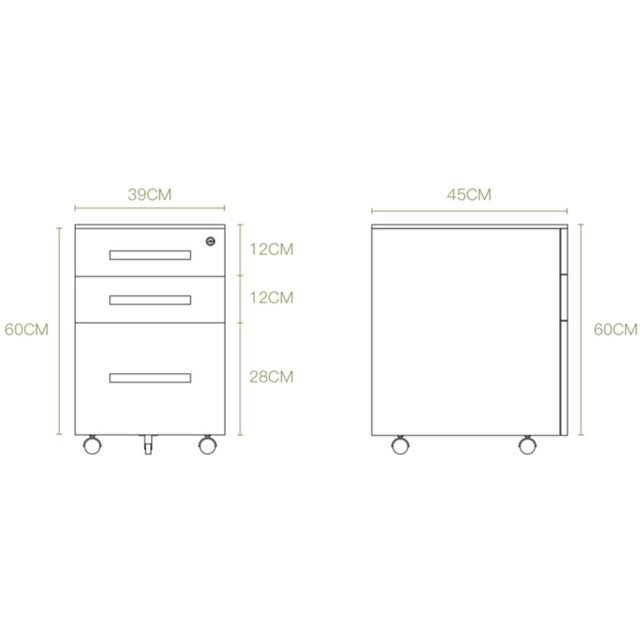 Ladeblok Premium - 3 Laden | Diverse Kleuren Ladeblok Premium - 3 Laden | Diverse Kleuren