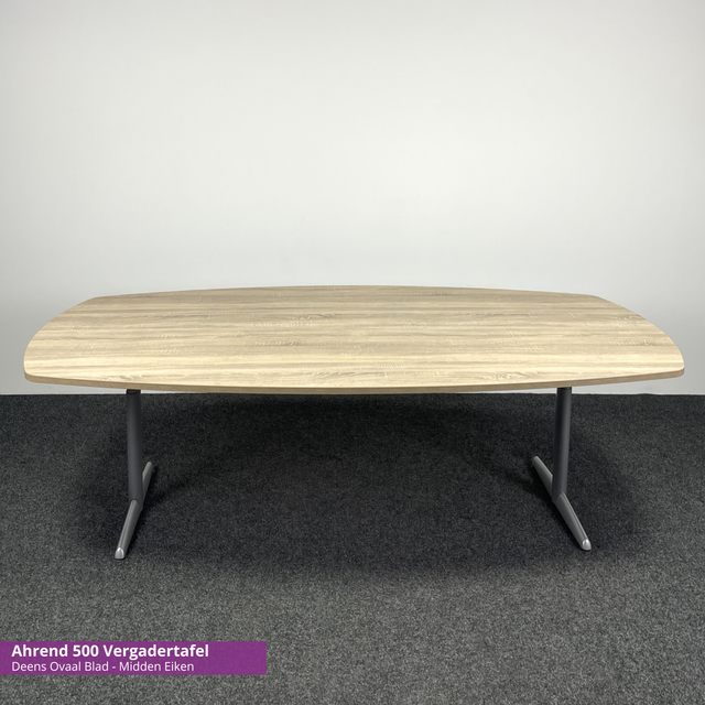 Ahrend 500 Vergadertafel  - 240 x 120 cm | Midden Eiken
