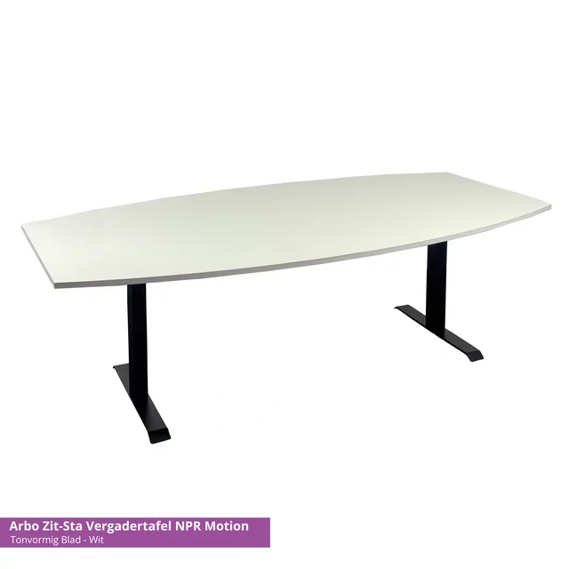Arbo Zit-Sta Vergadertafel NPR Motion - Tonvormig Blad