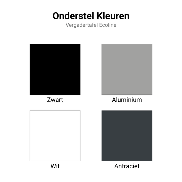 Vergadertafel Eco-Line - Tonvormig Blad