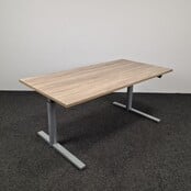 Gispen TM Slinger Bureau Grijs 160 x 80 cm