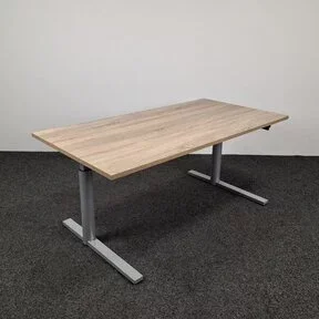 Gispen TM Slinger Bureau Grijs 160 x 80 cm