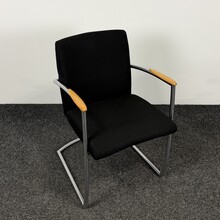 Vergaderstoel - Zwart | Slede Onderstel