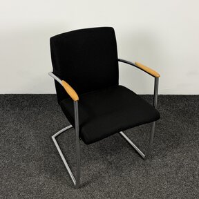 Vergaderstoel - Zwart | Slede Onderstel