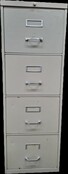 Grijze Dossierkast Met 4 Laden | 134 x 47 x 71 cm
