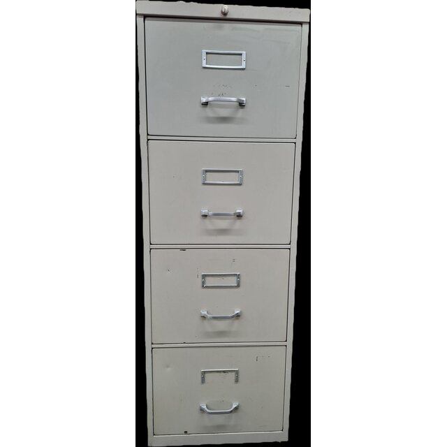 Grijze Dossierkast Met 4 Laden | 134 x 47 x 71 cm