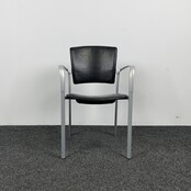 Vergaderstoel ENEA - Zwart Leer
