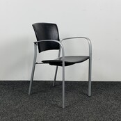 Vergaderstoel ENEA - Zwart Leer