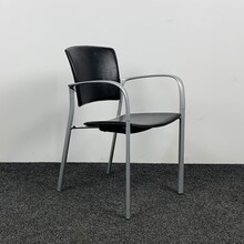 Vergaderstoel ENEA - Zwart Leer