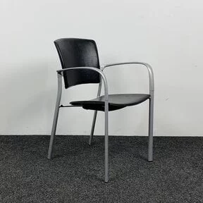 Vergaderstoel ENEA - Zwart Leer