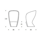 Akoestische Globe Zero 4 Shelter Fauteuil (B) - Grijs