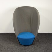 Akoestische Globe Zero 4 Shelter Fauteuil - Grijs / Blauw