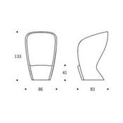 Akoestische Globe Zero 4 Shelter Fauteuil - Lichtgrijs / Grijs