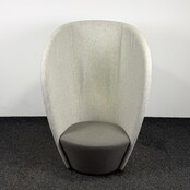 Akoestische Globe Zero 4 Shelter Fauteuil - Lichtgrijs / Grijs