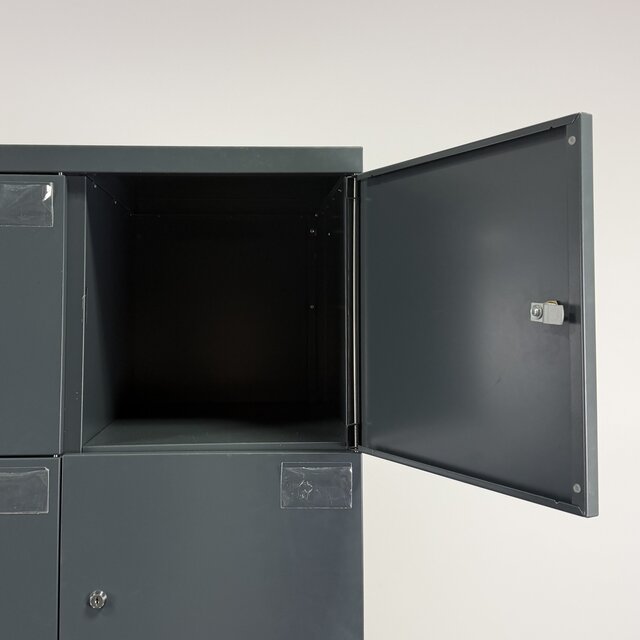 Lockerkast 10-deurs - Antraciet | 197 x 80 x 50 cm
