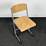 Lamers Kantoormeubelen  Houten Schoolstoel - Grijs Frame