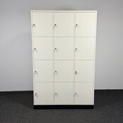 Lockerkast 12-deurs - Wit | 196 x 122 x 48 cm