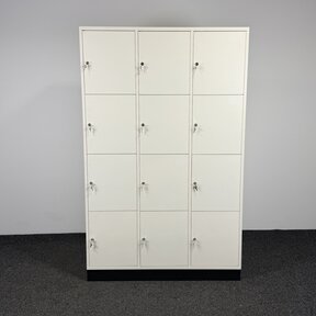 Lockerkast 12-deurs - Wit | 196 x 122 x 48 cm