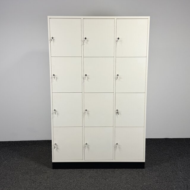 Lockerkast 12-deurs - Wit | 196 x 122 x 48 cm