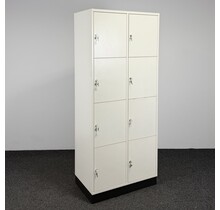 Lockerkast 8-deurs - Wit | 196 x 82 x 48 cm