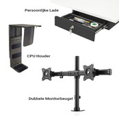 Elektrisch Zit-Sta Bureau Ergo Surge 120x80 cm  | NEN/NPR Genormeerd