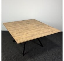 Refurbished Bridge Vergadertafel - 160 x 160 cm