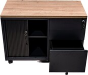 Verrijdbaar Labeblok met Schuifdeur - Zwart