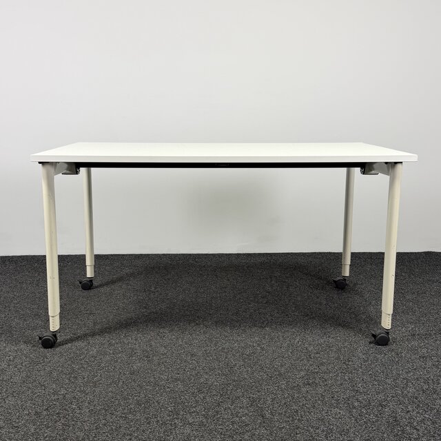 Ahrend Verrijdbare tafel - Wit | 140 x 80 cm