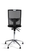 Hoge Werkstoel - Mesh Rugleuning | Glijdoppen