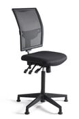 Hoge Werkstoel - Mesh Rugleuning | Glijdoppen