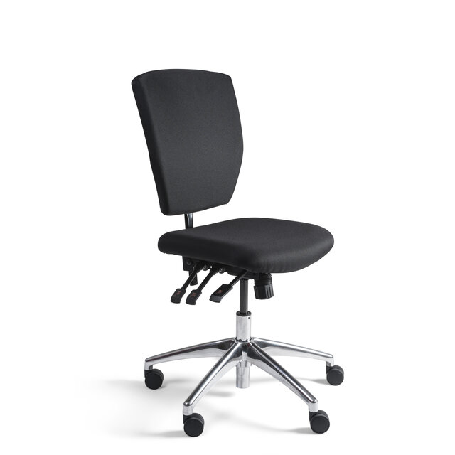 Werkstoel - Gestoffeerde Rugleuning