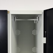 Lockerkast 4-deurs - Zwart | 180 x 60 x 50 cm