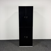 Lockerkast 4-deurs - Zwart | 180 x 60 x 50 cm